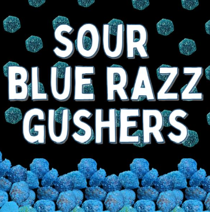 fiesta candy snack sour blue raspberry gushers