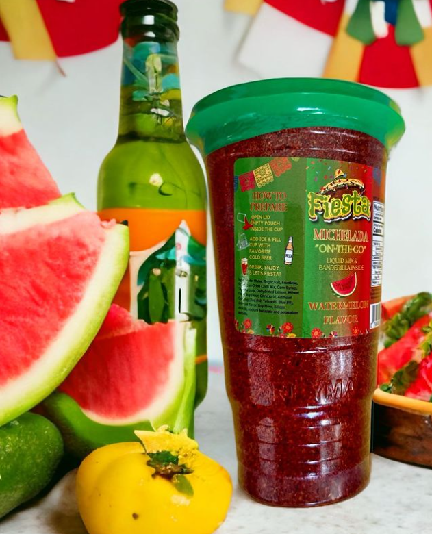 Fiesta Single Served Watermelon Michelada Cup party