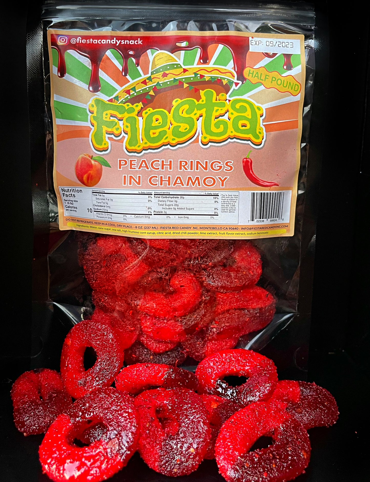 Fiesta candy Chamoy Peach Rings