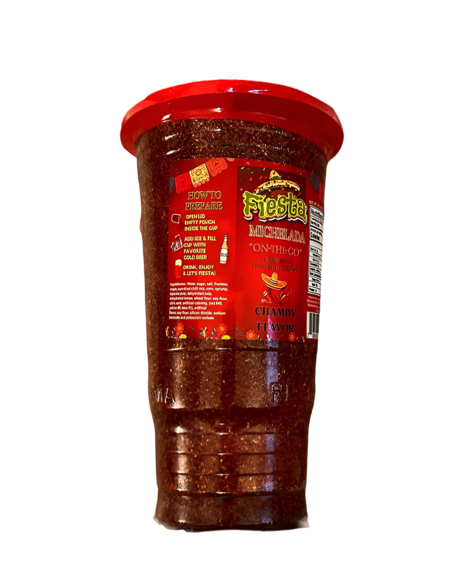 Fiesta Michelada cups chamoy mix, tamarindo, Micheladas