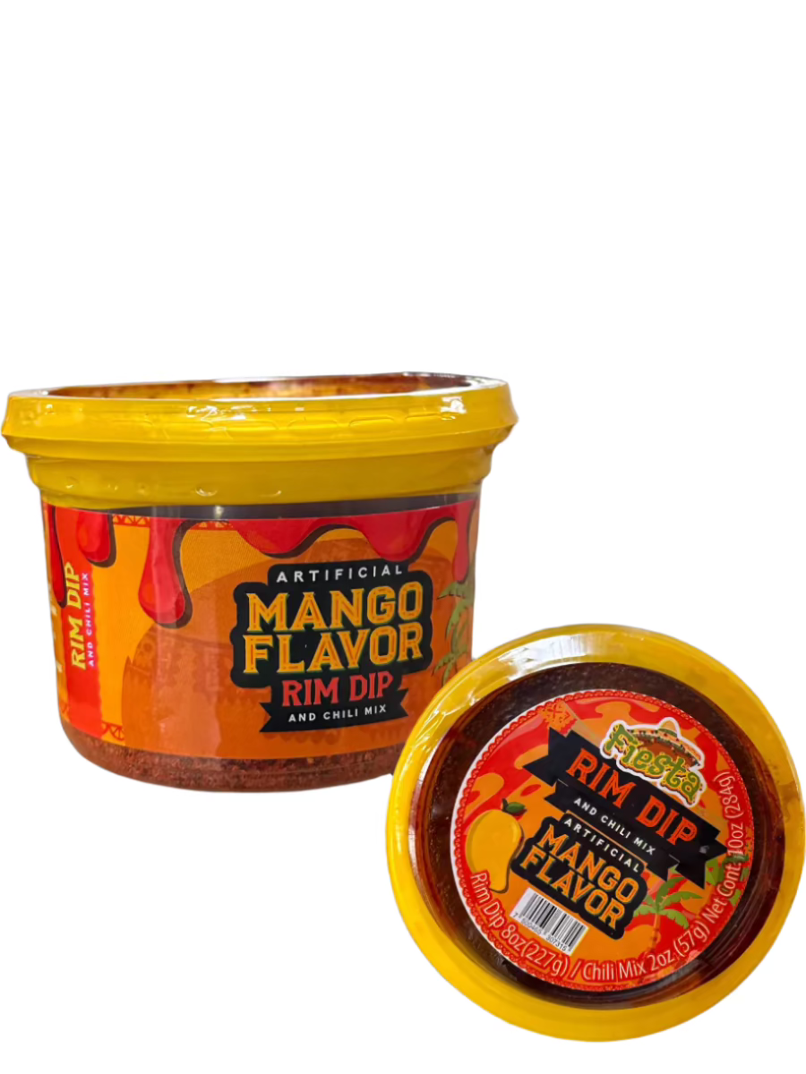 Fiesta candy snack Mango rim dip tajin combo