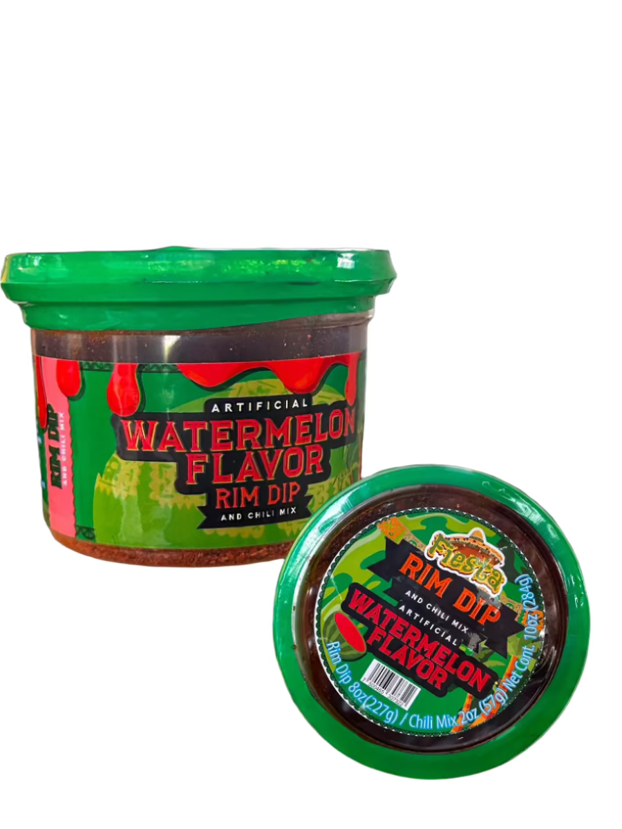 Fiesta candy snack Watermelon rim dip tajin combo