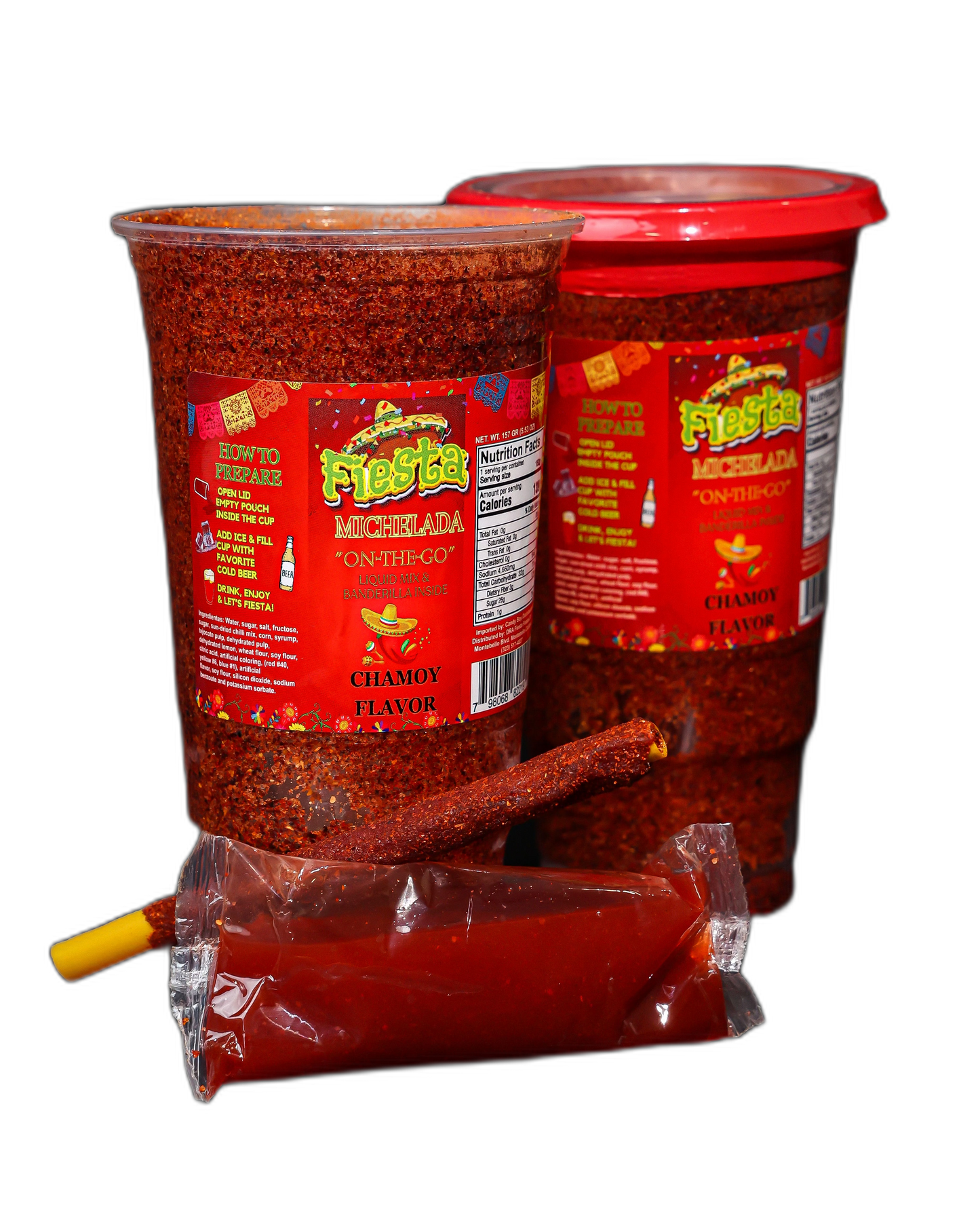 Fiesta Single Served Chamoy Michelada Cup