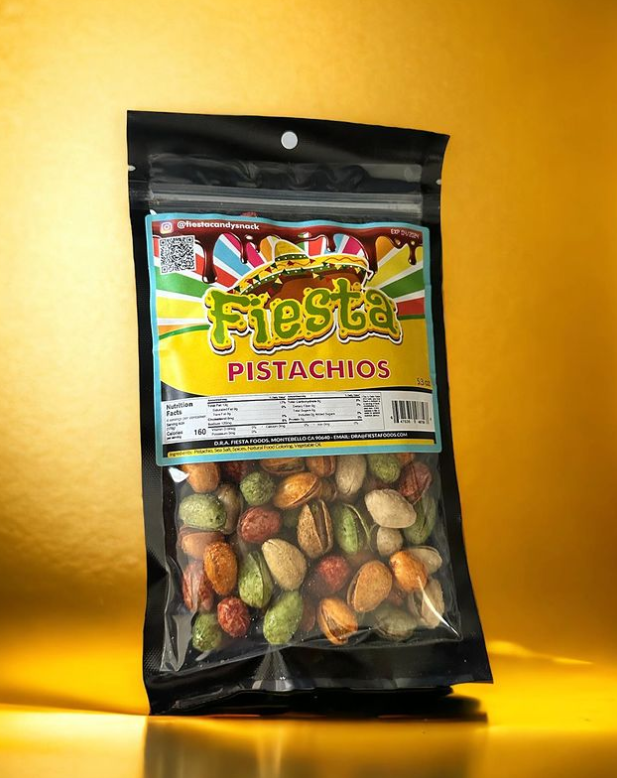 Fiesta Candy Pistachios with chile