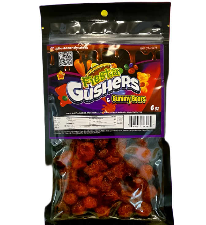 Fiesta's Gushers Gummy Bears with Chamoy