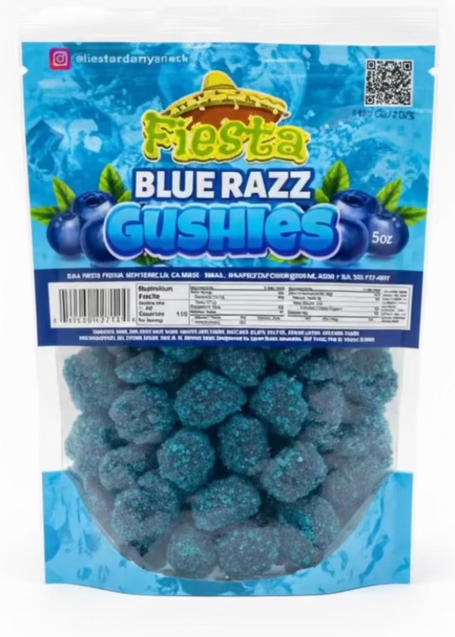 Fiesta candy snacks blue raspberry gushers 