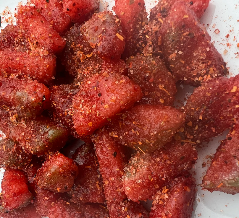 Fiesta Candy Snack Watermelon slices in chamoy